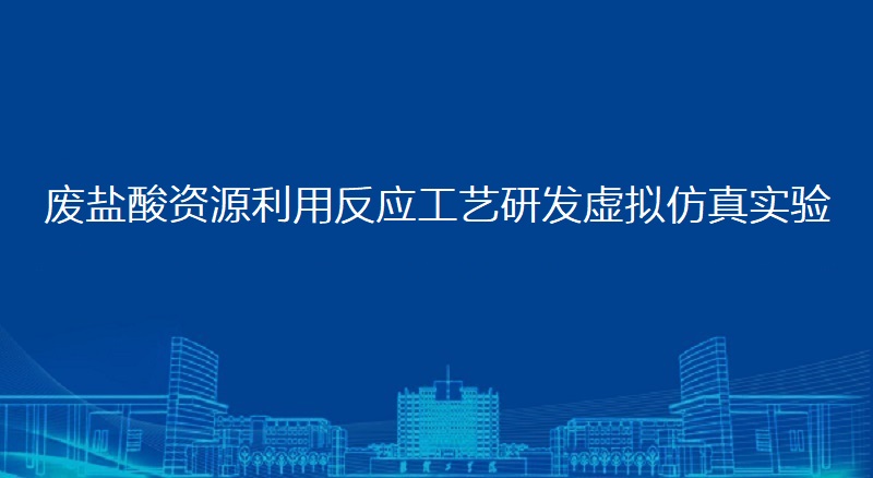 废盐酸资源利用反应工艺研发虚拟仿真实验